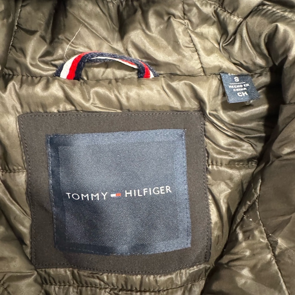 Tommy Hilfiger Black Hooded Bomber Jacket - Picture 9 of 12